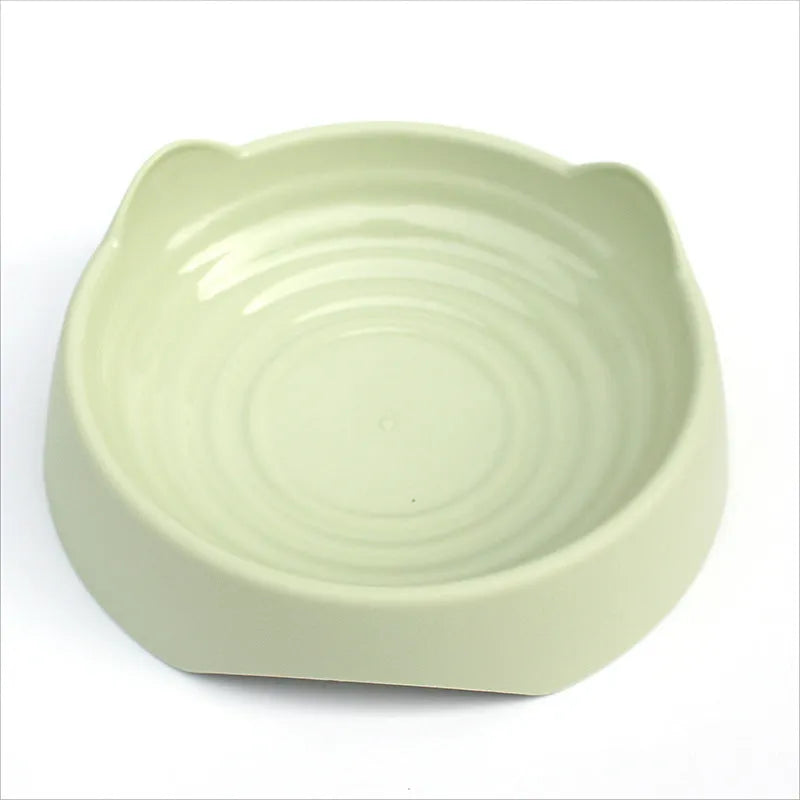 Blue ceramic dog slow feeder puzzle bowl with maze cups for large breed dogs.