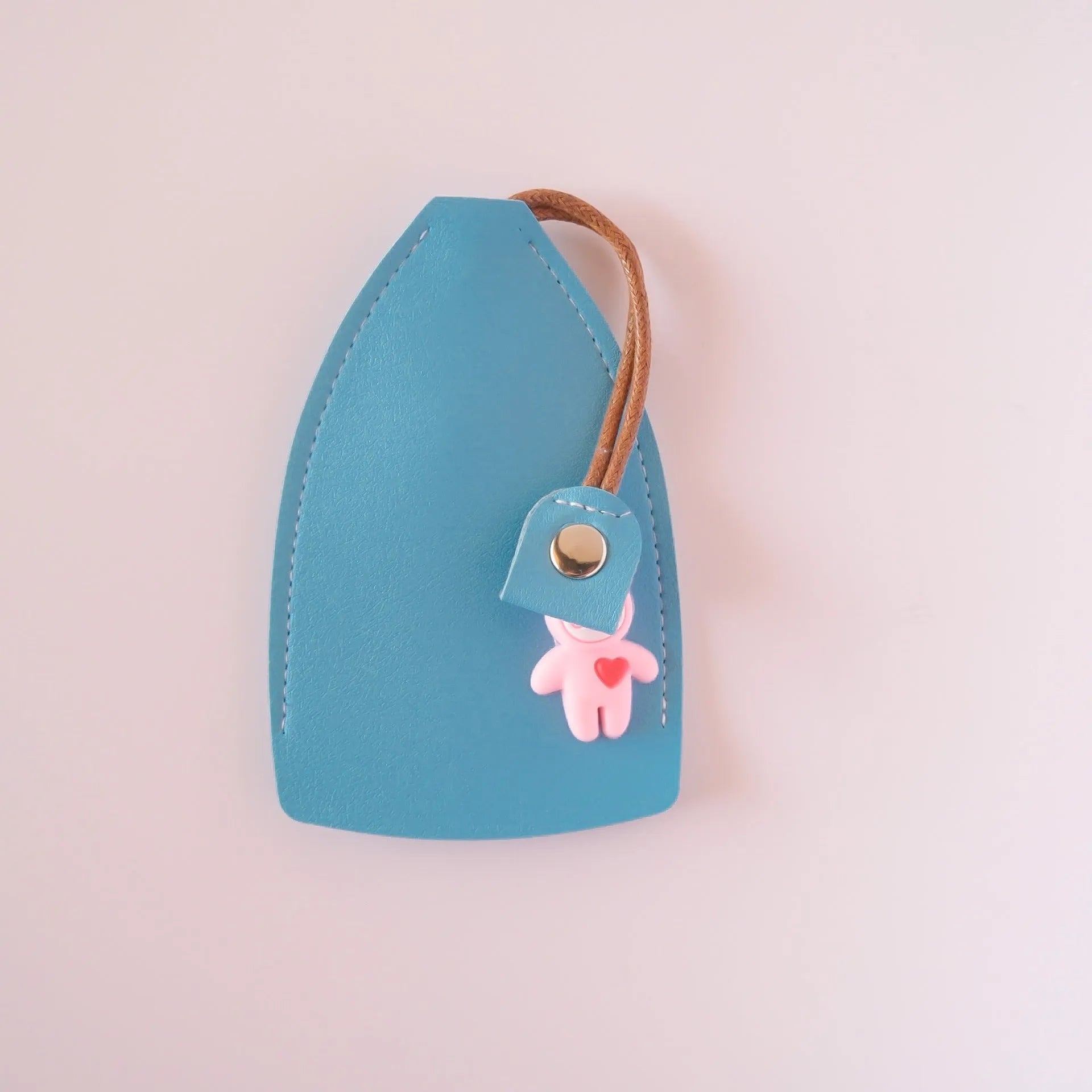Universal car key case wallet in five colours showing key and card storage compartments