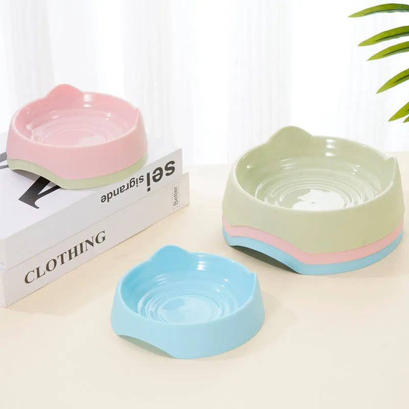 Blue ceramic dog slow feeder puzzle bowl with maze cups for large breed dogs.