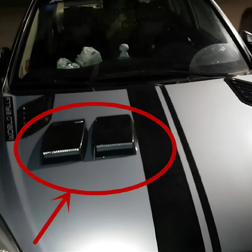 Black silver white ABS plastic car decoration air vent with 260mm length
