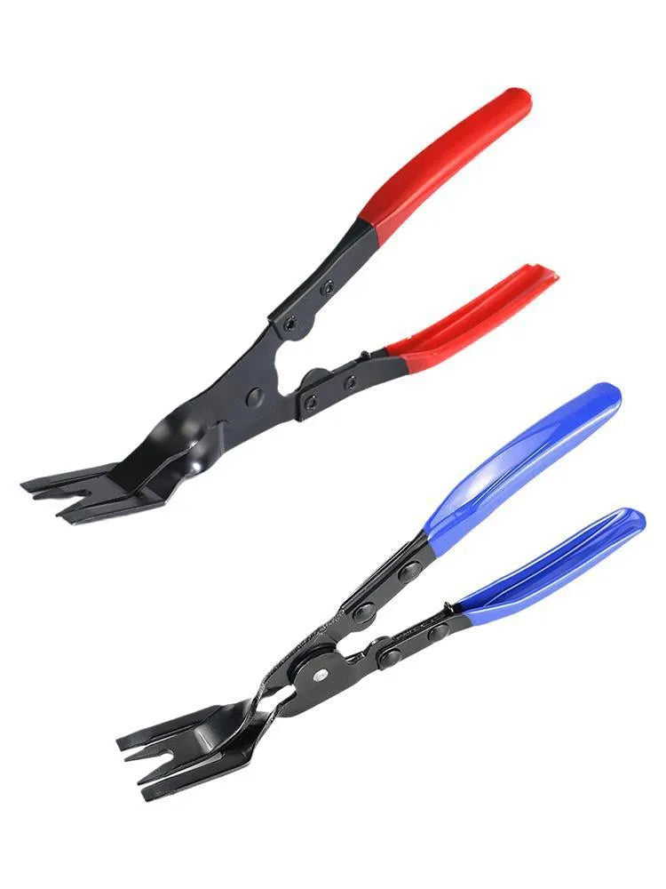 Blue handled car disassembly pliers with 235mm steel construction for door panel and clamp removal