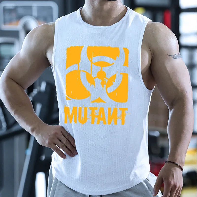 Loose fit polyester training waistvest in multiple colour variations including semicircle designs