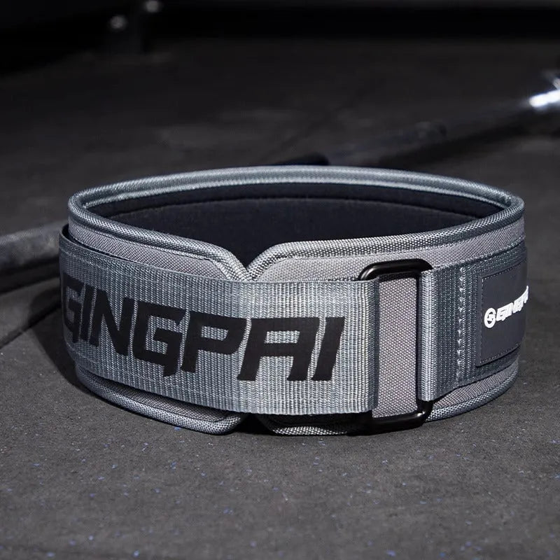 Adjustable weightlifting protection belt for abdominal support during squat and deadlift exercises