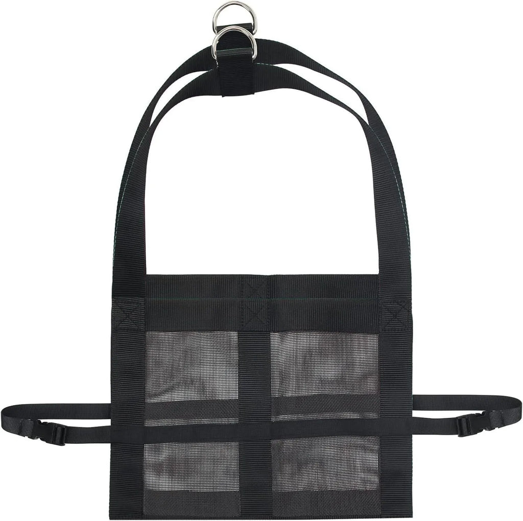 Calf large dog weighing sling bag measuring 35cm by 150cm for livestock and pet handling.