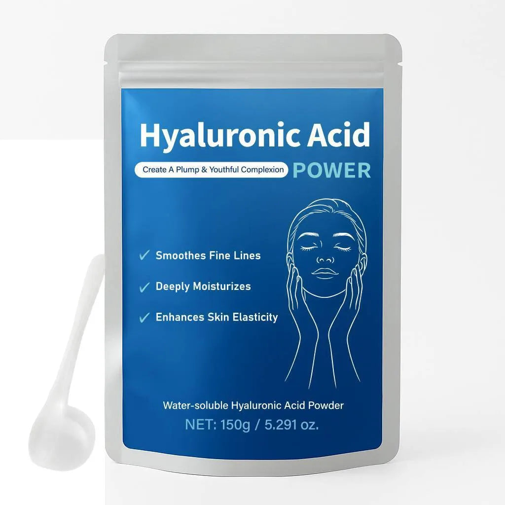 150G hyaluronic acid powder container for facial beauty and skincare formulation