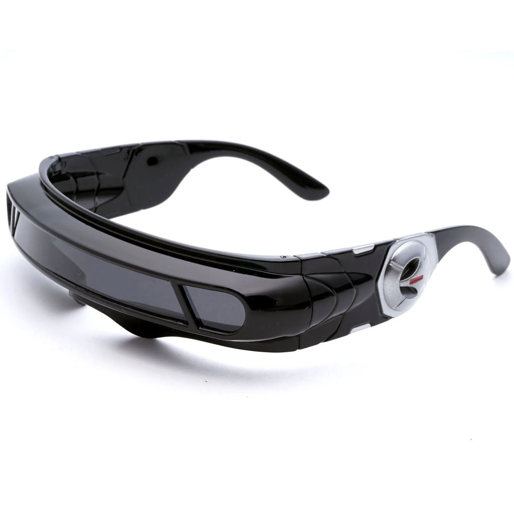 Black frame polarised sunglasses with colour film PC lenses in sports design
