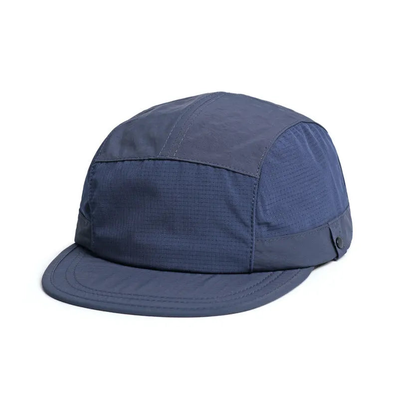 Dome crown summer hat in polyester fabric with soft tongue design for breathable sun protection