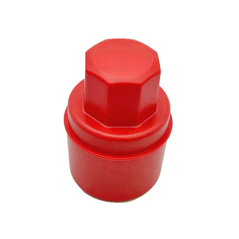 High-density car tire polishing sponge brush with lid in black or red for waxing