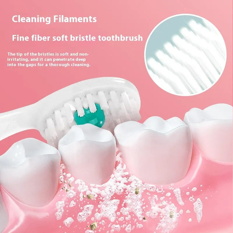Box of 20 disposable bead toothbrushes with flavour options for travel dental hygiene