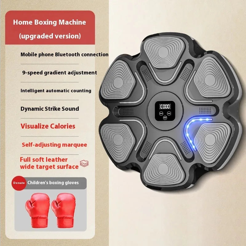 Smart music boxing machine electronic wall target with focus gloves