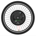 Black alloy wheel hub motor conversion kit for electric bicycle, Imotor 3.0 system.