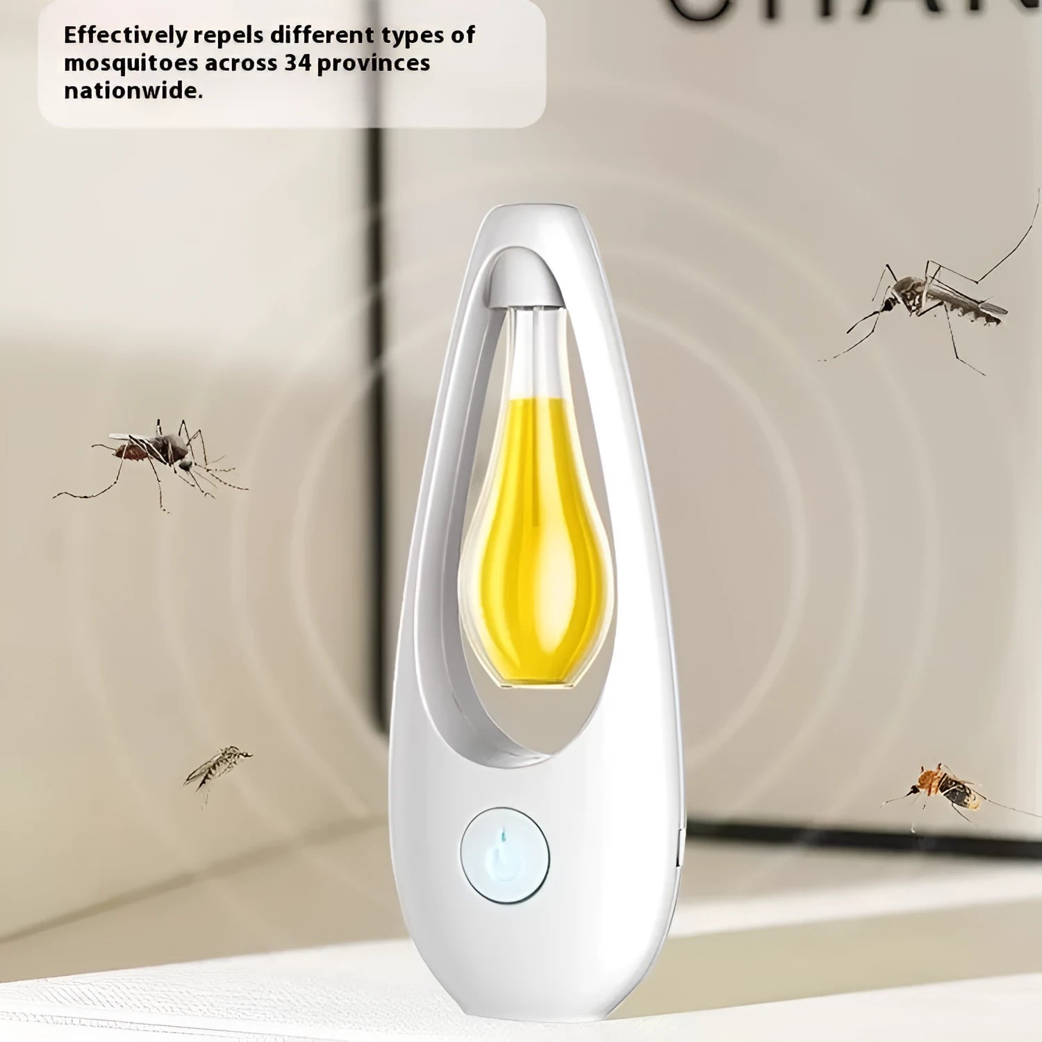 Ultrasonic aroma diffuser unit for essential oils or mosquito repellent liquid, with style selection options.