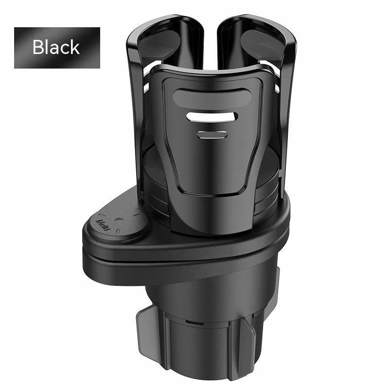 Second generation car cup holder modification accessory in carbon fibre finish
