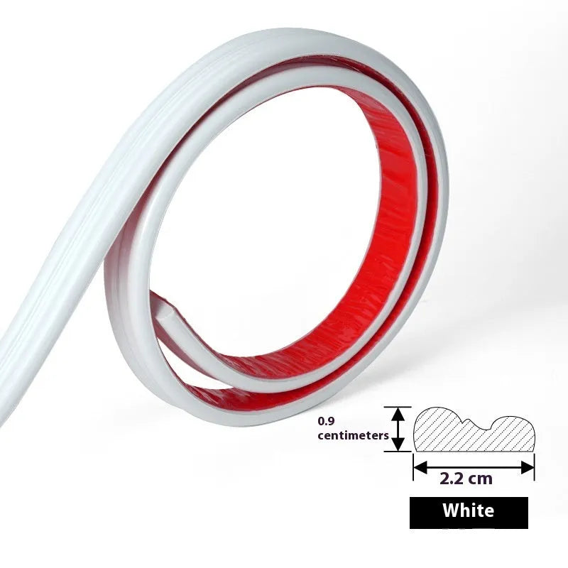 Flexible PVC self-adhesive edge banding frame in black, gold, silver, and white colour options