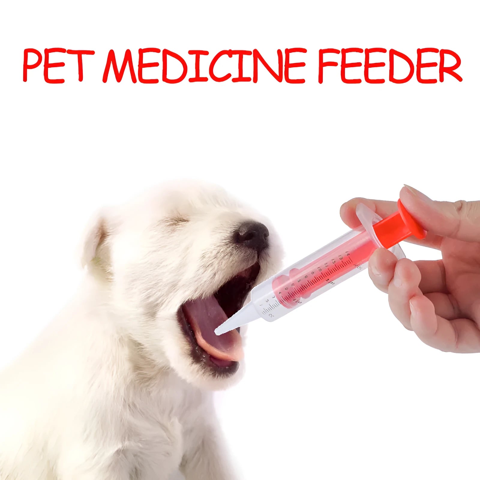 Two silicone pet pill shooters for administering tablets and capsules to cats and dogs