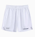 Men's grey quick-dry fitness shorts with a short-length cut for summer training.
