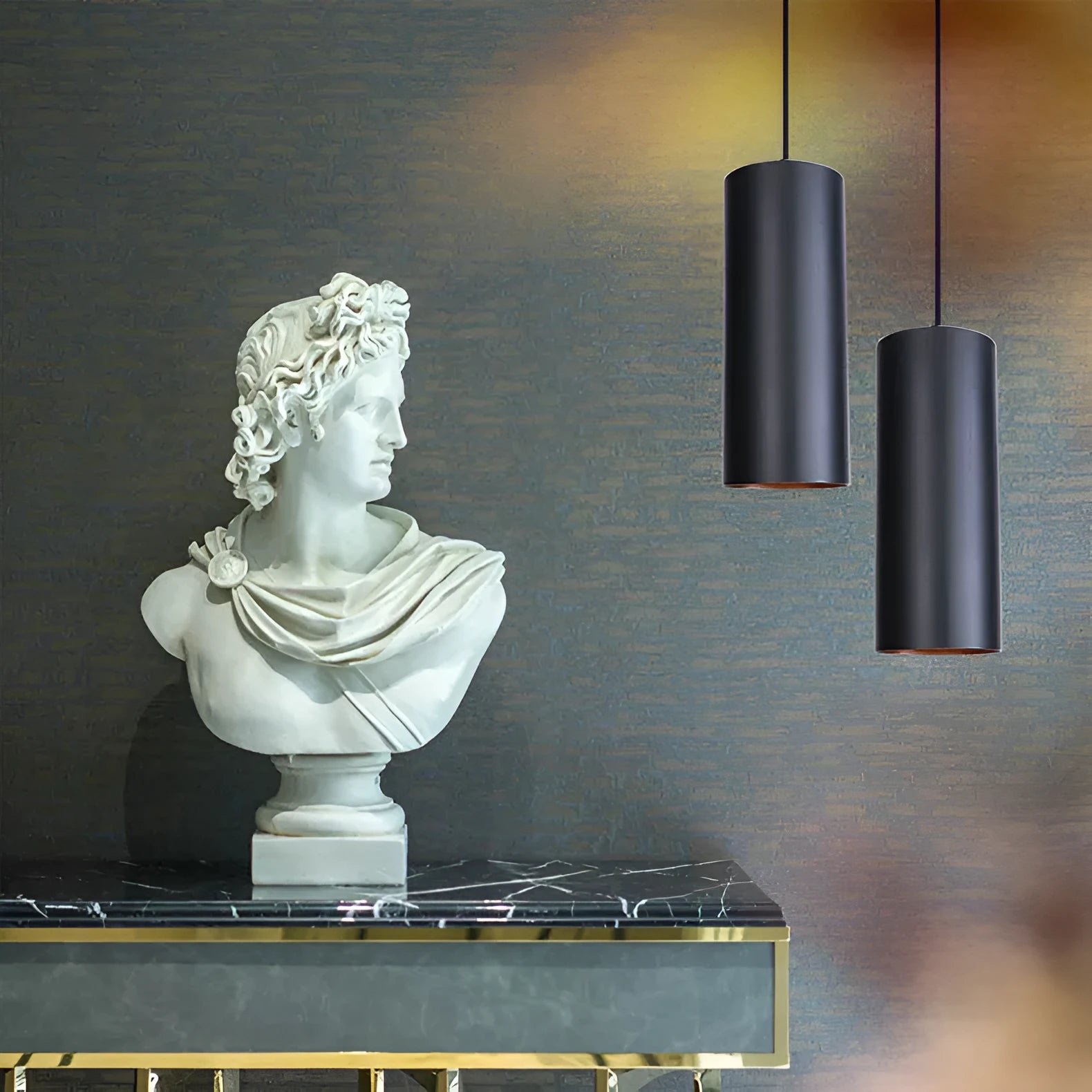 Retro iron art chandelier in D8053 matte black finish for bedroom or living room lighting