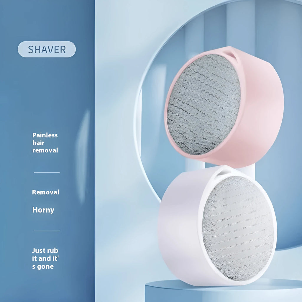 2-in-1 nano glass epilator and dead skin remover foot grinder device for whole body hair removal.