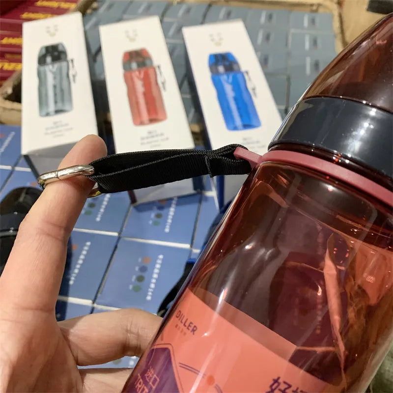 Chinese style sports water bottle with tea compartment in blue, red, black or grey colour