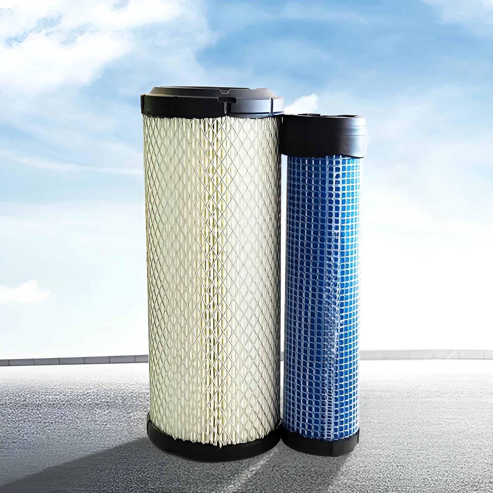 Donaldson 1027 air filter with wood pulp paper and 08 mesh construction