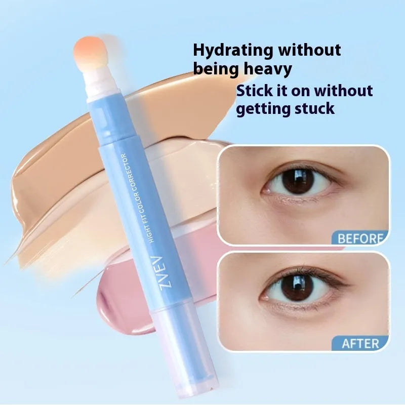 Sponge brush head concealer pen for clothing with three colour correction shade options