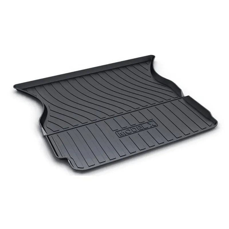 Rubber Tesla car floor mats with TPE footrests for Model 3, Y, S, and X vehicles