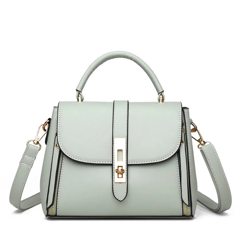 Women's soft PU leather shoulder bag in square vertical design with single shoulder strap