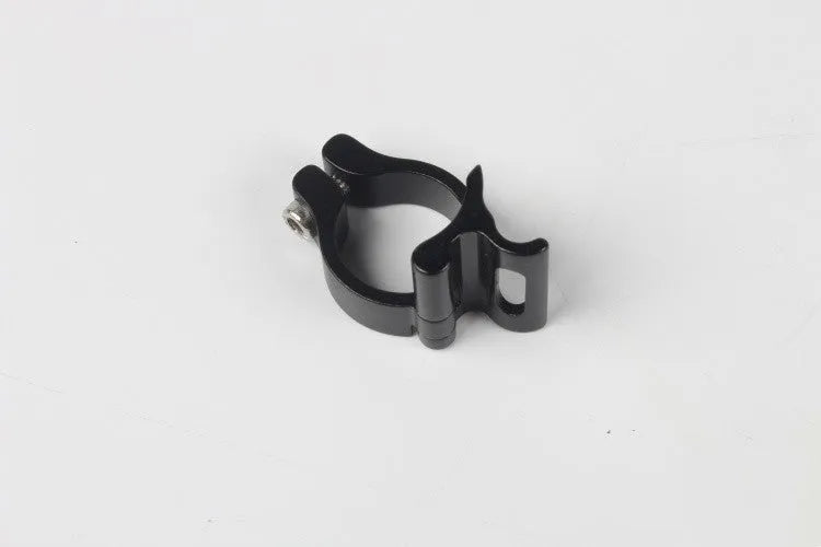 Black aluminium alloy vehicle clamp ring with 28.6mm diameter for automotive and machinery applications