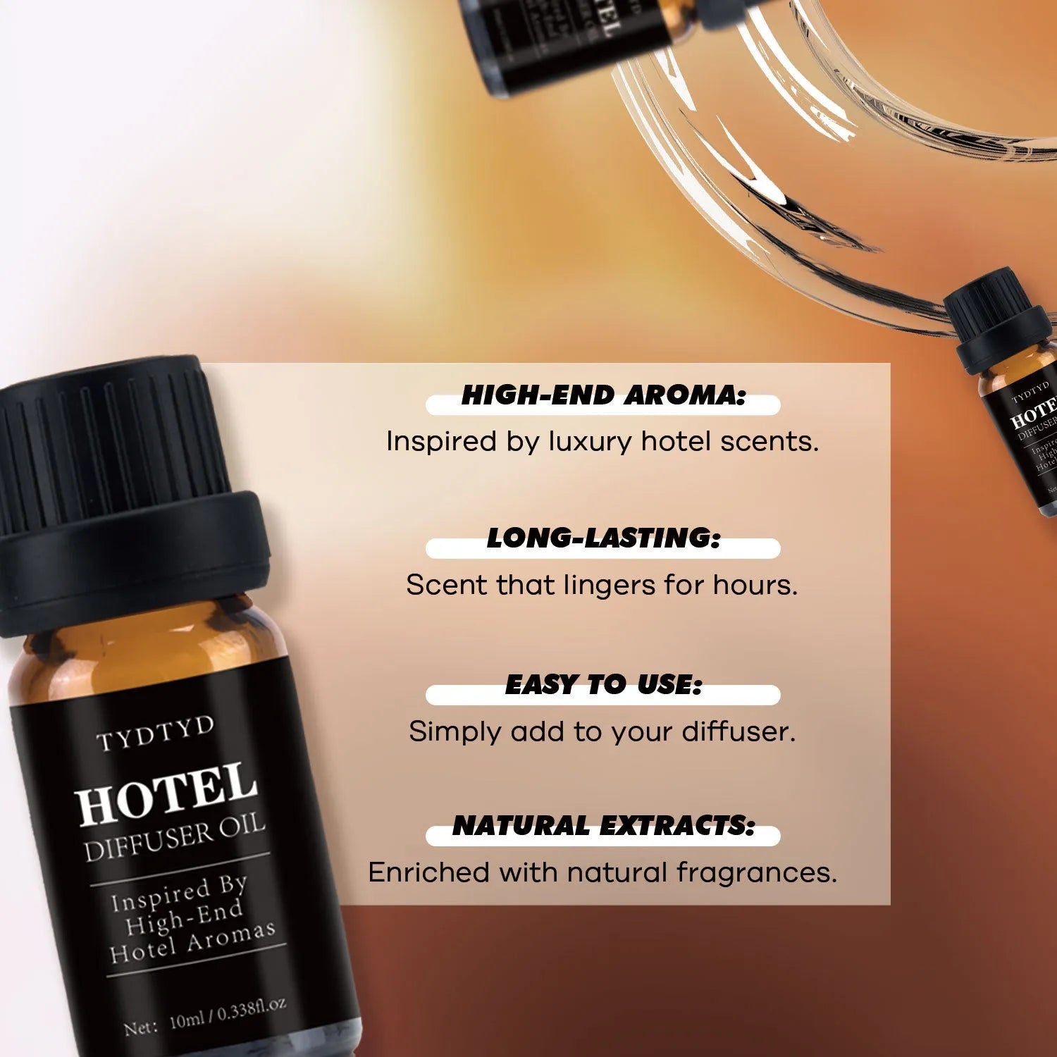 10ml natural plant fragrance essential oil bottle with standard specification packaging