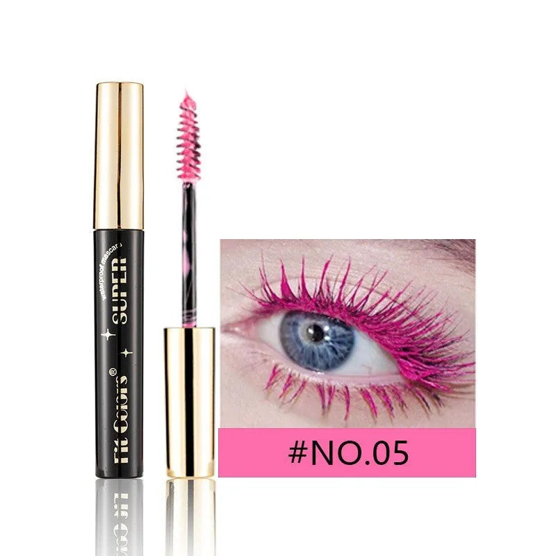 Stage mascara for Christmas performances in 12 colours including gold, purple, blue and green mermaid