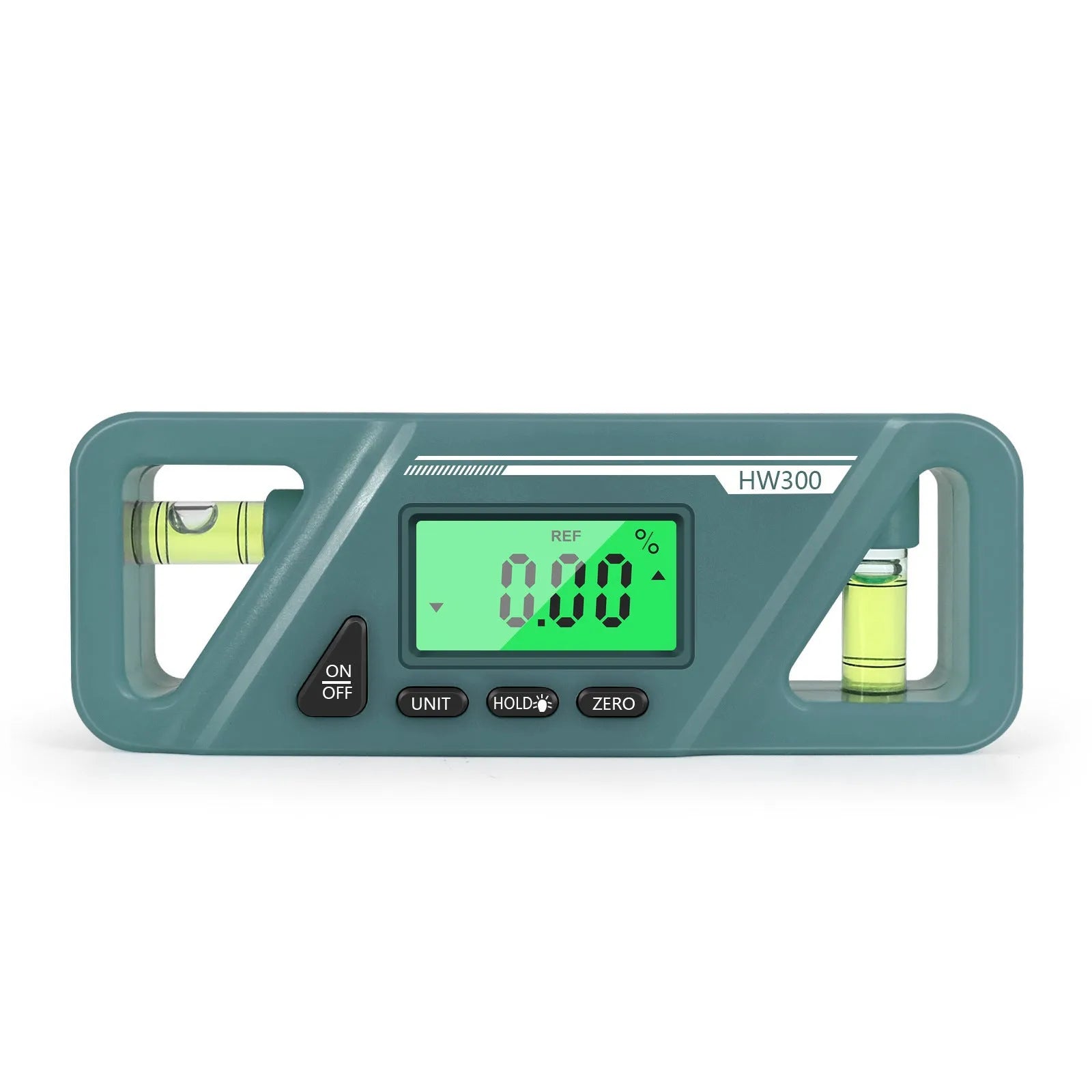 Digital display inclinometer level meter with magnetic base for precise angle measurement on metal surfaces