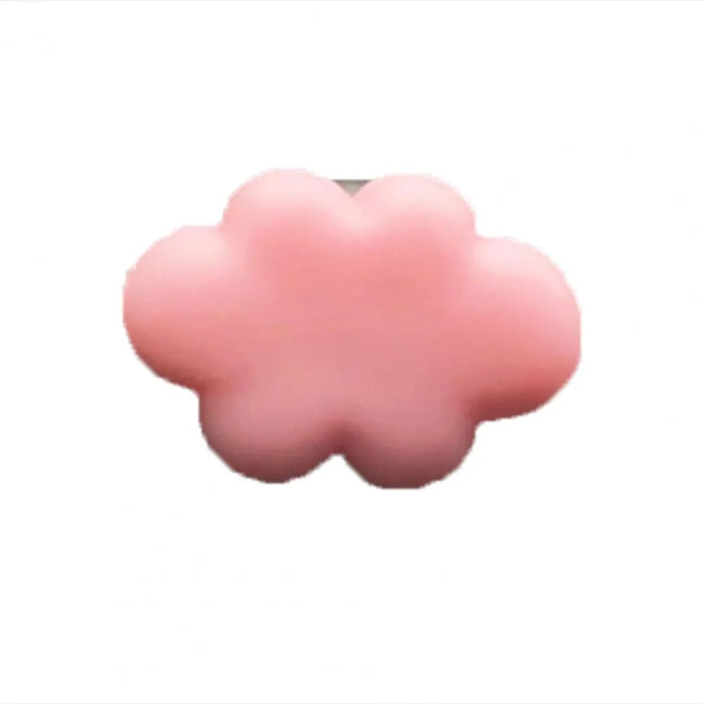 Resin car fragrance clip with Baiyun Cartoon design attached to car air vent