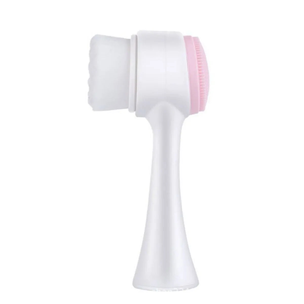 Blue and pink pet paw brush with nylon bristles for dog and cat grooming