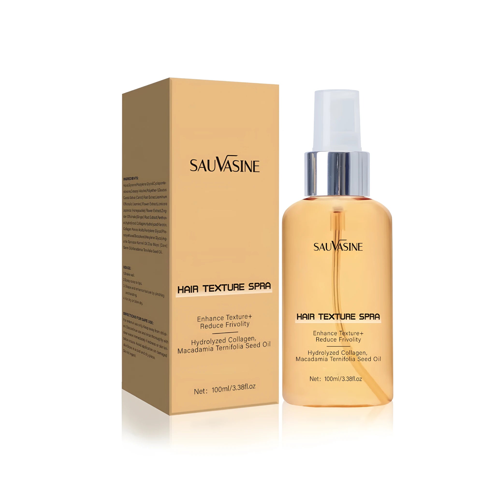 100ml scalp care spray bottle for frizz reduction and moisturising with SWX-248 export classification
