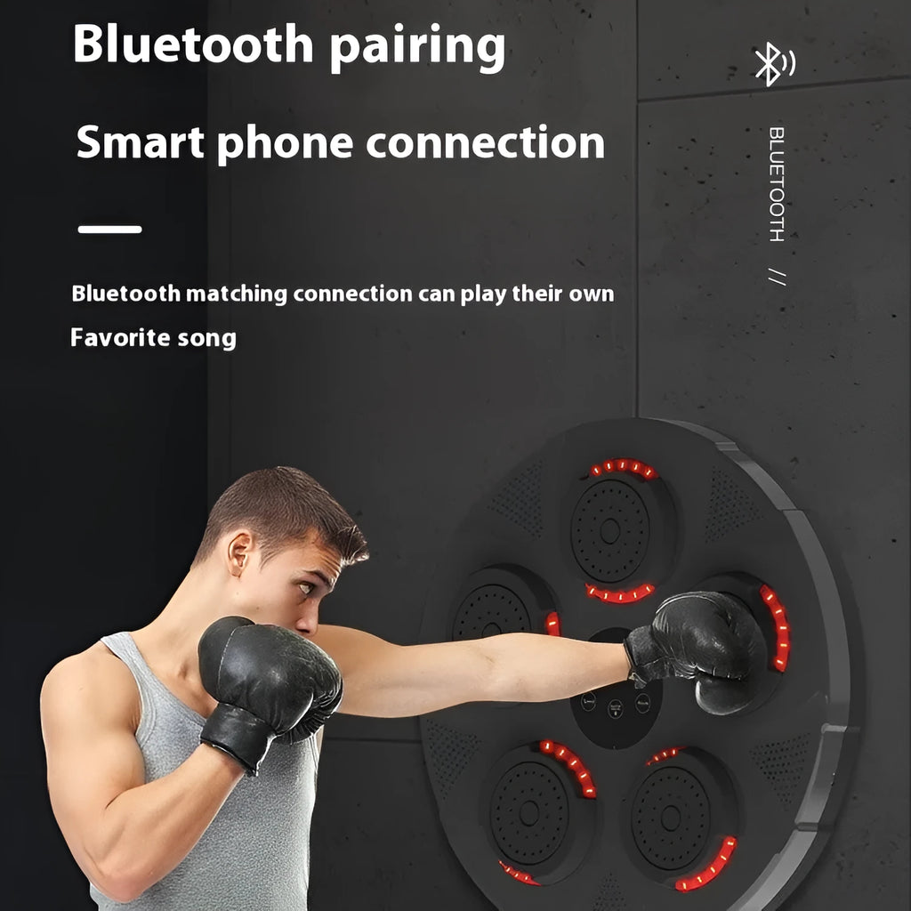 Smart wall-mounted boxing trainer fight sandbag with ABS plastic construction and 2500MAH battery
