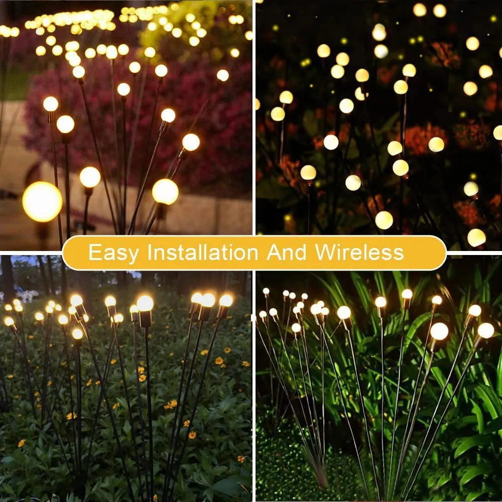 Solar-powered LED lawn light with pneumatic ground plug for automatic dusk-to-dawn garden pathway lighting