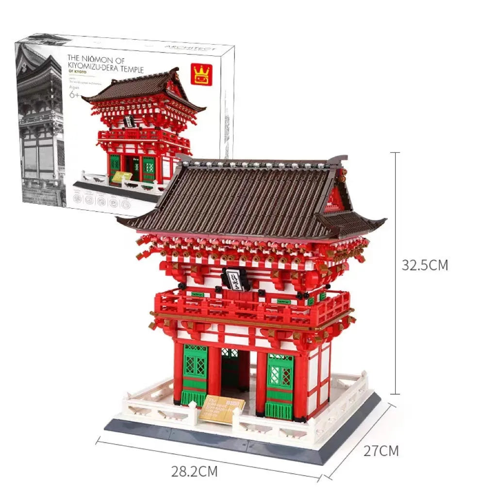 Wange plastic building block set with over 800 pieces for constructing landmark models including Big Ben and the Statue of Liberty.