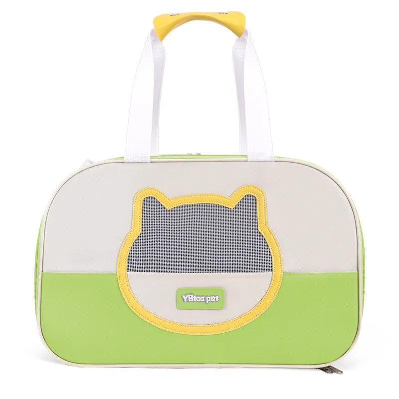 Foldable cat backpack in Oxford cloth with 15 Jin capacity showing colour options