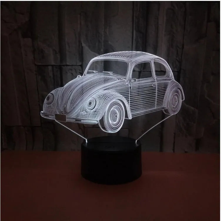 Colourful touch control LED table lamp with acrylic shade and remote control