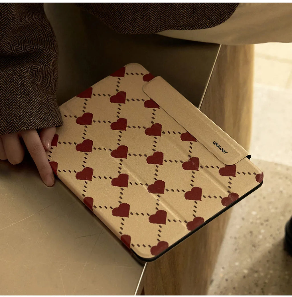 iPad Air 5 and Air 4 protective case with magnetic attachment system in polyurethane construction