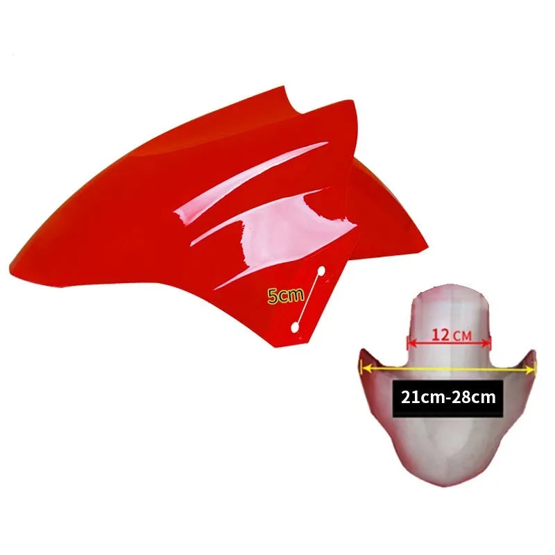 Electric car front wheel fender replacement part in ABS plastic, shown in a selection of available colours.