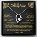 Hollow heart necklace on adjustable chain with gift box and card packaging