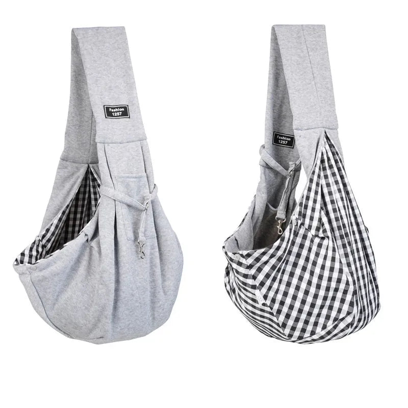 Folding cat messenger backpack with breathable mesh panels shown in multiple colour options.