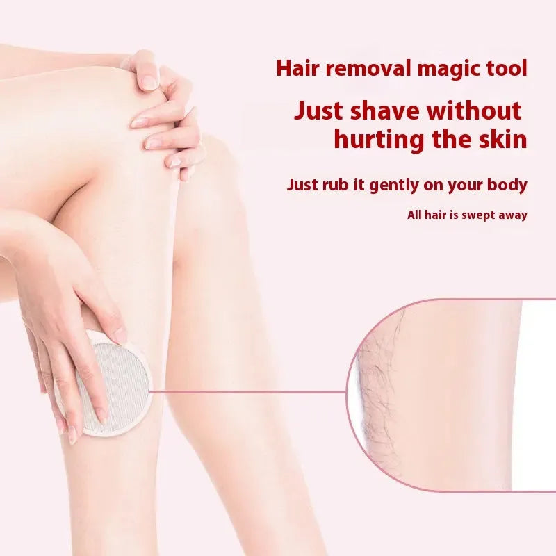 2-in-1 nano glass epilator and dead skin remover foot grinder device for whole body hair removal.
