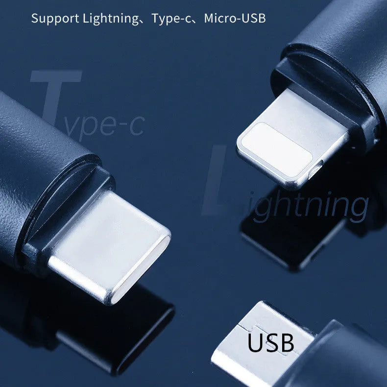 Compact 34mm infrared remote adapter for smartphones with Lightning, Type-C, and Micro-USB options