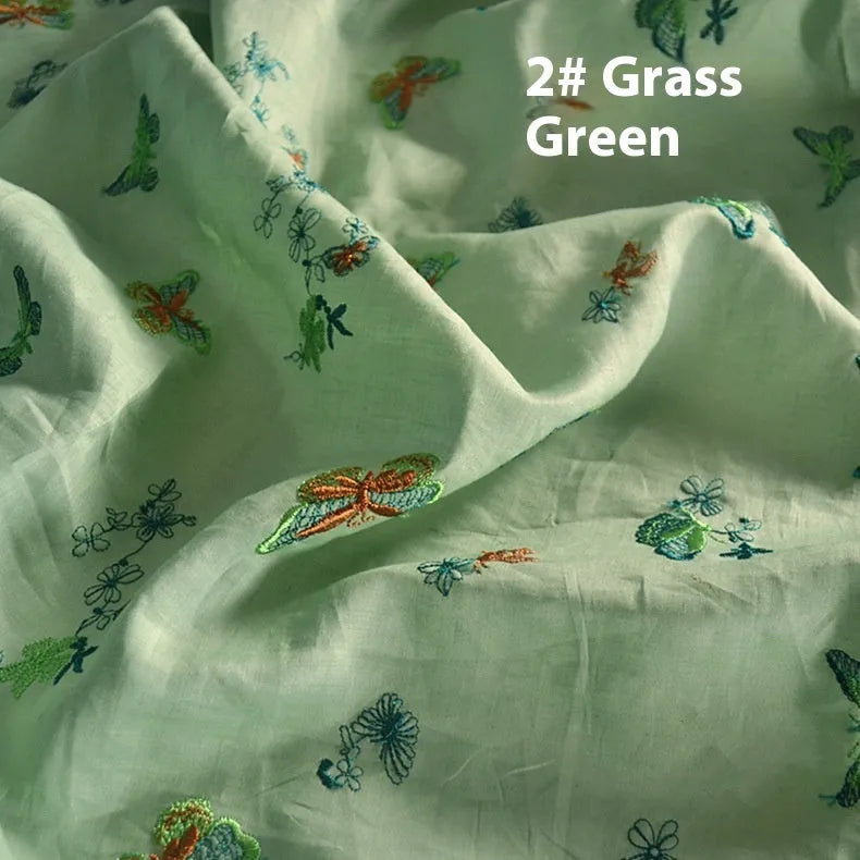 Pure ramie fabric for Hanfu clothing in beige, dark green and grass green colours