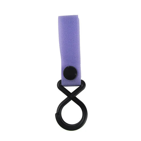 Nylon luggage velcro hook shown in multiple colour options including red, blue, green, and yellow variants