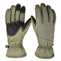 Tactical ski gloves with touch screen fingertips and anti-slip palm in camouflage colours