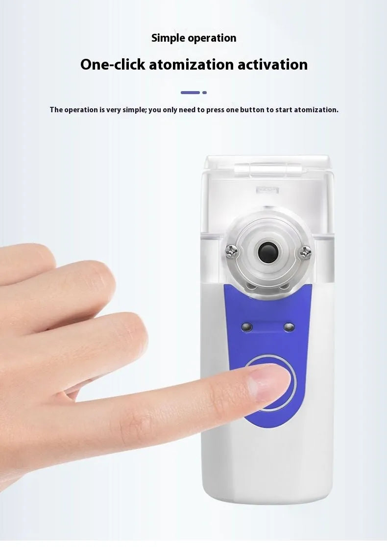 USB handheld nebuliser spray machine with columnar design for household drug atomisation