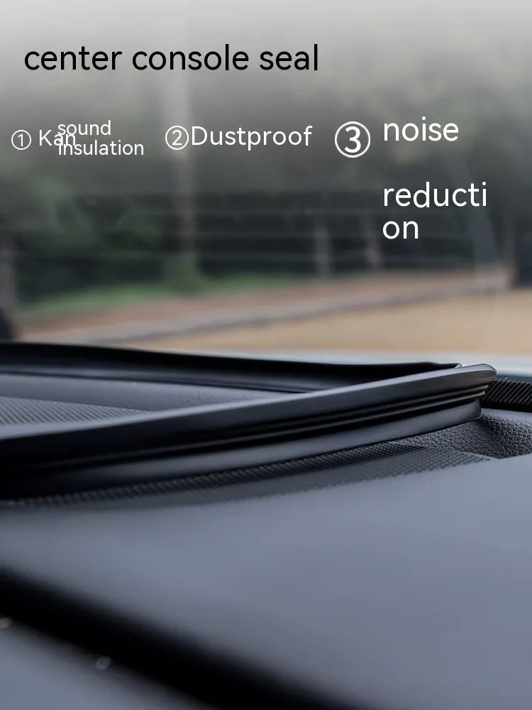 1.6 metre silicone dashboard soundproof seal strip for Outlander centre console installation